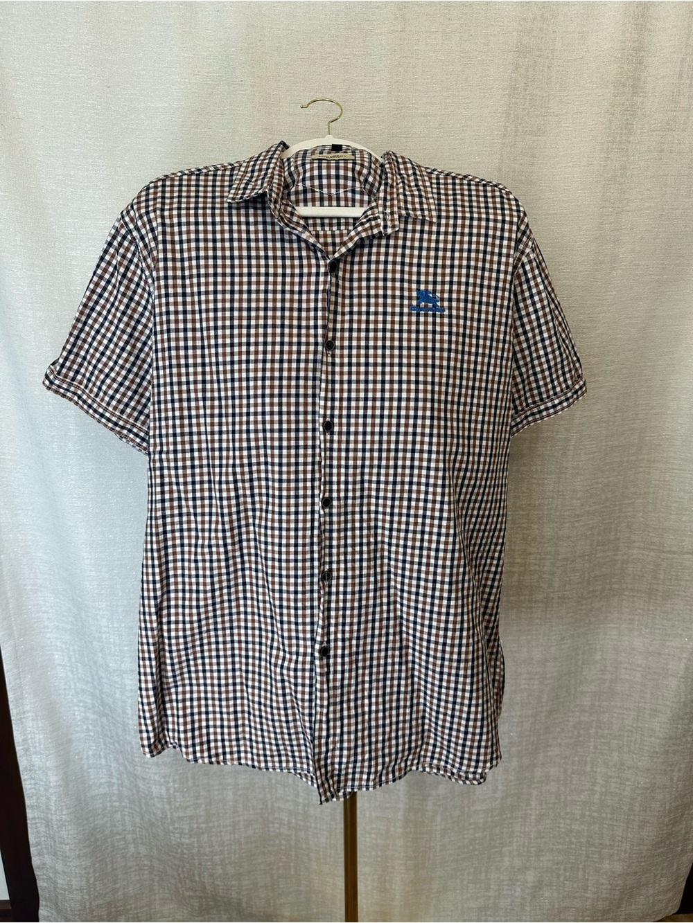 Authentic Burberry London Short Sleeve Check Shirt - Flawless Condition